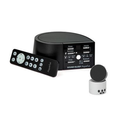 Sound+Sleep Aquarius and White Micro2+ Sound Machine and Bluetooth Speakers