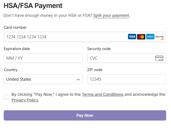 Flex HSA/FSA Payment